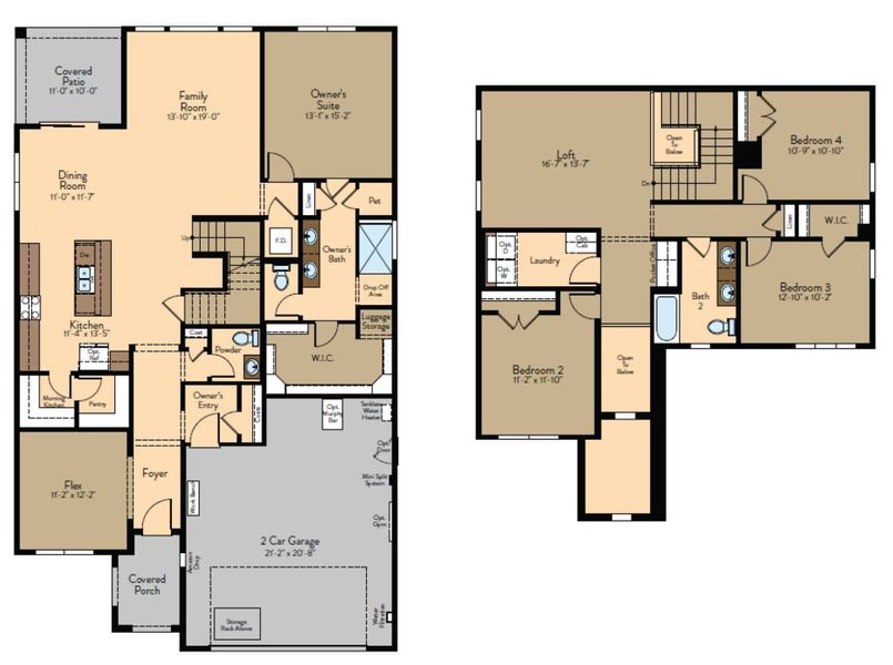 2D floor plan layout for the Bliss by View Homes in Skybrooke, Live Oak, TX (Image 3). 2D floor plan layout for the Bliss by View Homes in Skybrooke, Live Oak, TX (Image 3).