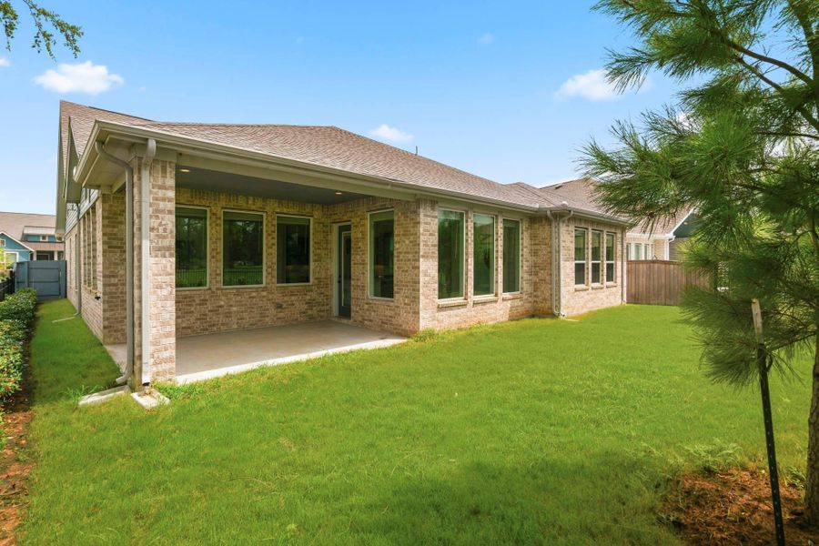 Whether furnished with cozy lounge seating for morning coffee or an outdoor dining table for al fresco gatherings, this inviting outdoor retreat provides the perfect place to savor the scenery from sunrise to sunset while enjoying the beauty of nature just beyond your Backyard.