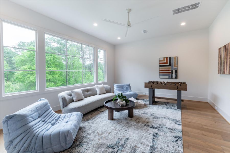 Furnished interior view inside a new home in , Spring (Image 26).