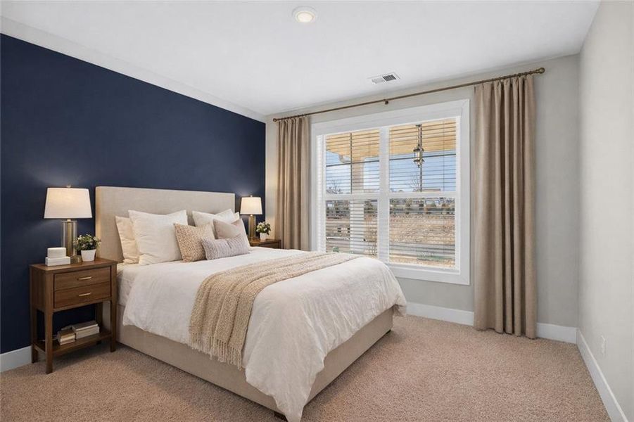 Furnished interior view inside a new home in The Fairways at Mirror Lake, Villa Rica (Image 18).