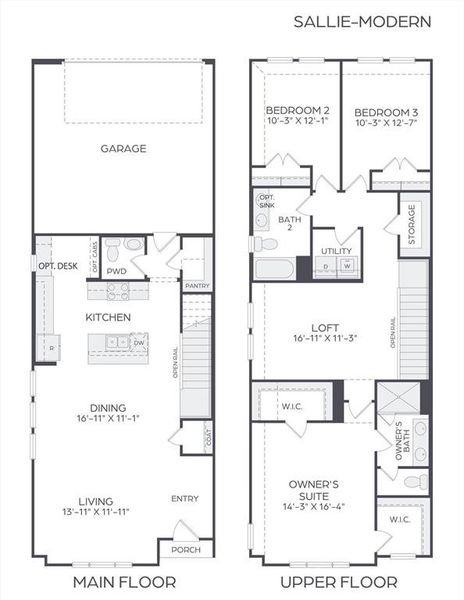 With a fantastic open concept design and tons of natural light, our end unit Sallie plan is a dream home come true!