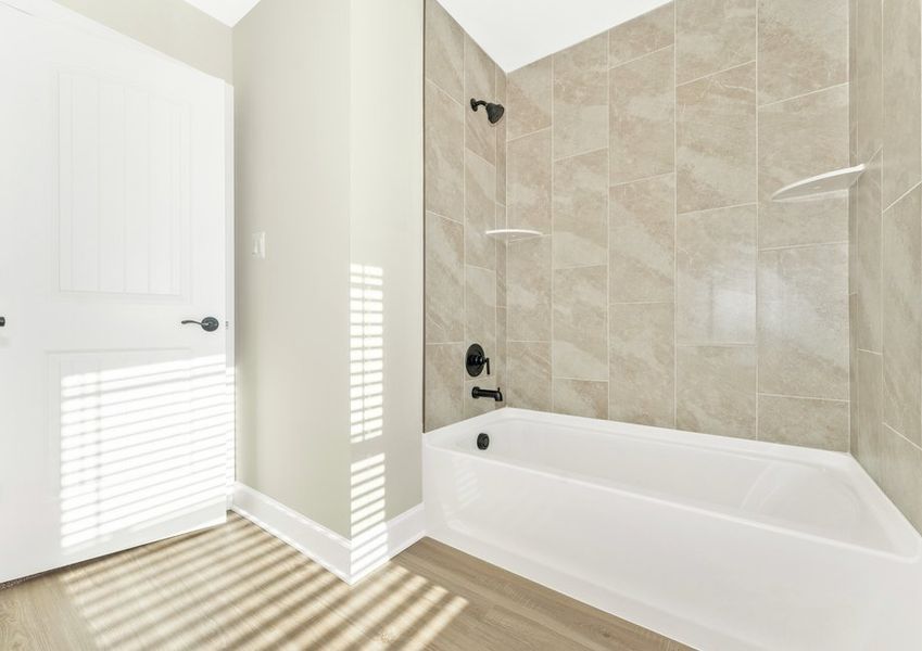 The secondary bathroom comes with a large soaking tub The secondary bathroom comes with a large soaking tub