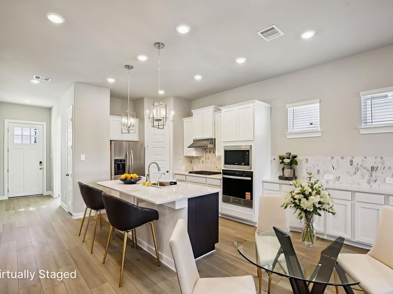 Furnished interior view inside a new home in Kemah Crossing - Luxe Series, Kemah (Image 5). Furnished interior view inside a new home in Kemah Crossing - Luxe Series, Kemah (Image 5).