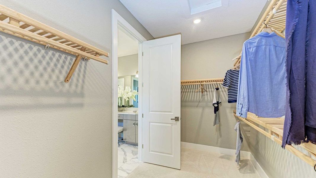 Owner's Walk-In Closet - Model shown is without Bonus Room