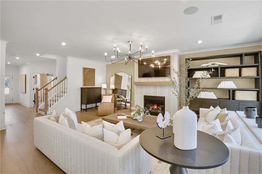 Furnished interior view inside a new home in Ashworth Estates, Powder Springs (Image 16).