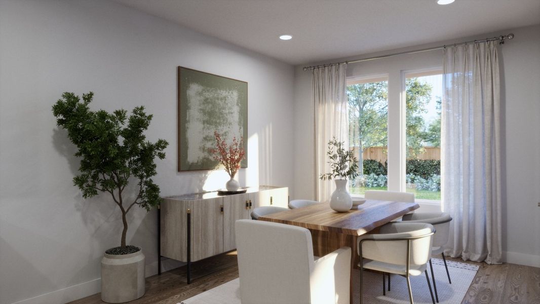 Representative furnished interior of a home built from the 4015 by Risewell Homes in Parkton Square, Kyle (Image 6).