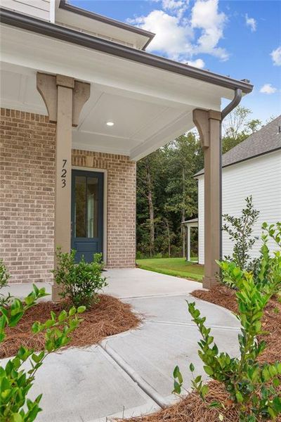 Exterior details and patio area of a home in Ashbury Commons, Powder Springs (Image 28). Exterior details and patio area of a home in Ashbury Commons, Powder Springs (Image 28).