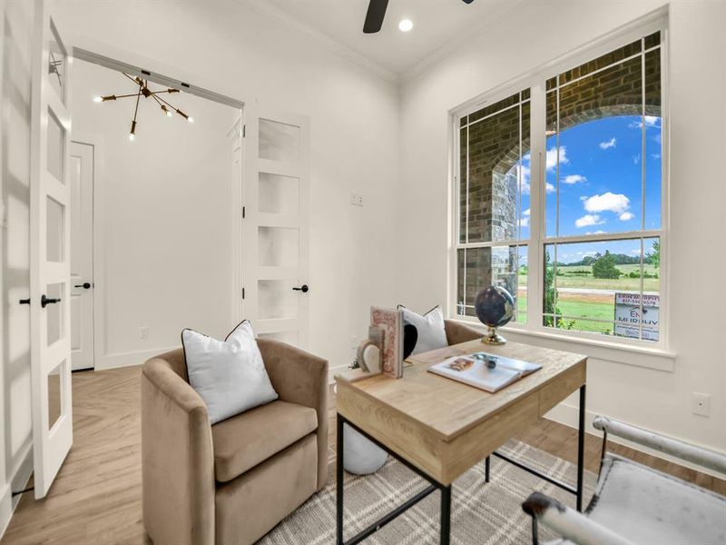 Furnished interior view inside a new home in , Decatur (Image 4).