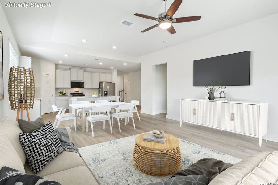 Furnished interior view inside a new home in Comanche Ridge, San Antonio (Image 10).