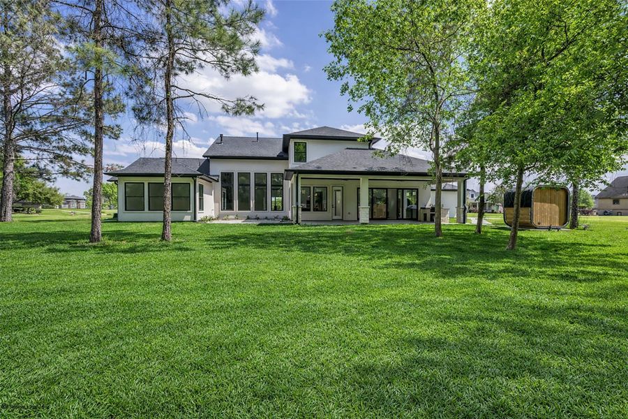 Exterior details and patio area of a home in , Tomball (Image 28).