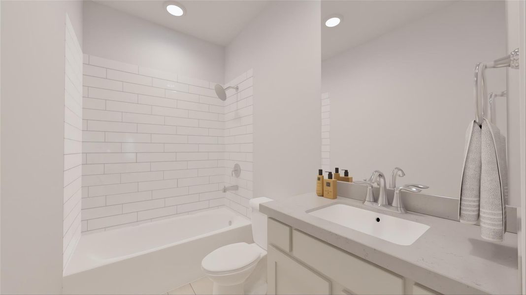 Furnished interior view inside a new home in The Highlands, Porter (Image 19).