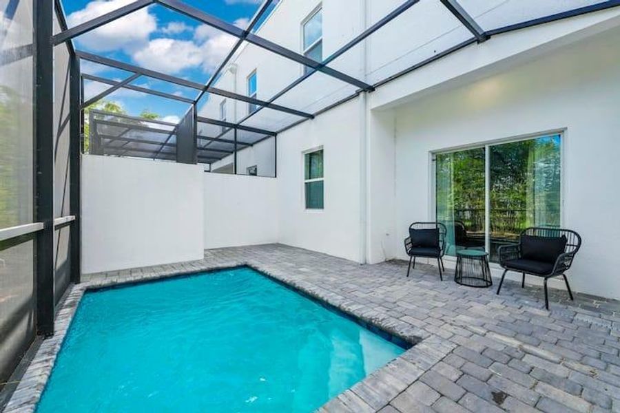 Exterior details and patio area of a home in , Davenport (Image 23).