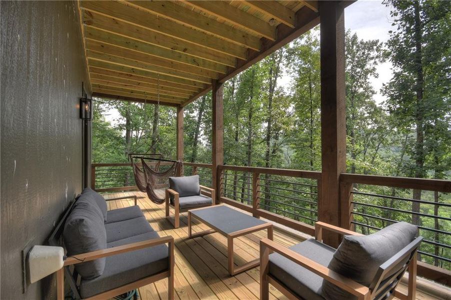 Exterior details and patio area of a home in , Blue Ridge (Image 24). Exterior details and patio area of a home in , Blue Ridge (Image 24).