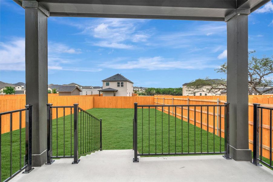 Exterior details and patio area of a home in Heritage, Dripping Springs (Image 13). Exterior details and patio area of a home in Heritage, Dripping Springs (Image 13).
