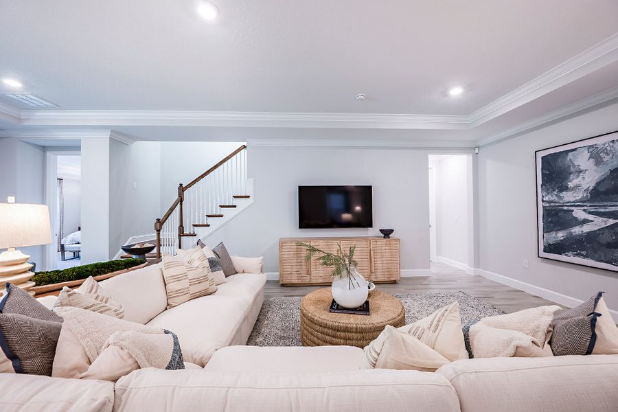 Furnished interior view inside a new home in Headwaters at Lofton Creek, Yulee (Image 22).