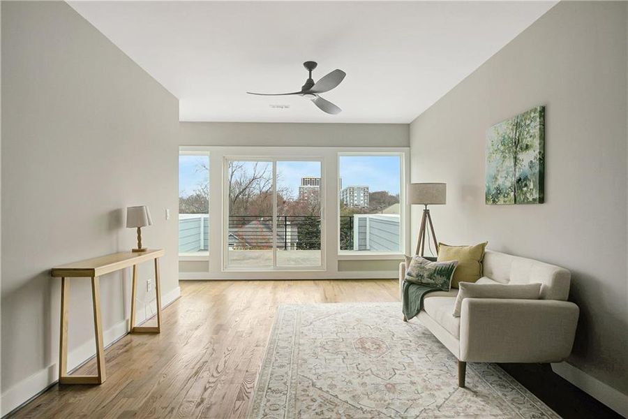 Furnished interior view inside a new home in , Atlanta (Image 27).