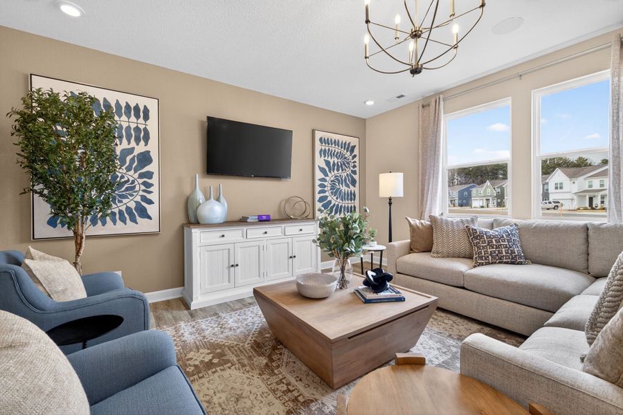 Representative furnished interior of a home built from the The Poppy by Chesapeake Homes in The Farm at Neill's Creek, Lillington (Image 10).