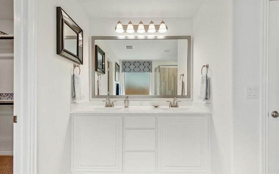 DUAL SINKS.... virtually staged