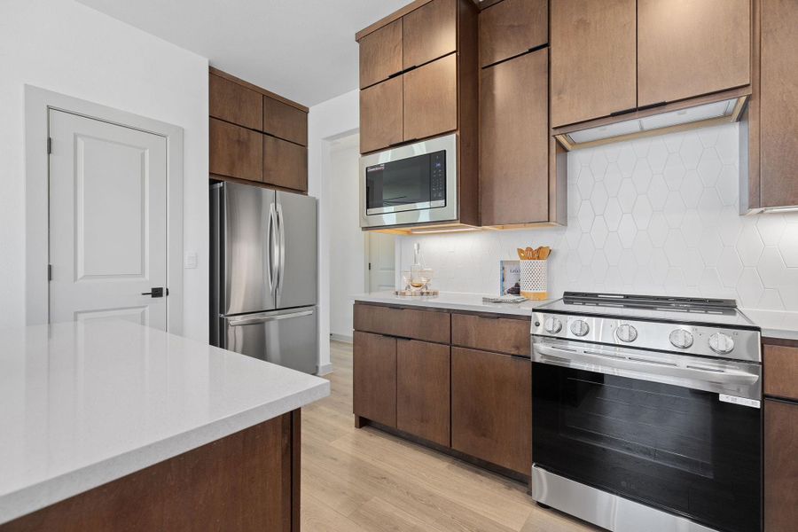 This picture is from another build with a similar floorplan.  The listing is for a to be built home with similar build and fit and finish.