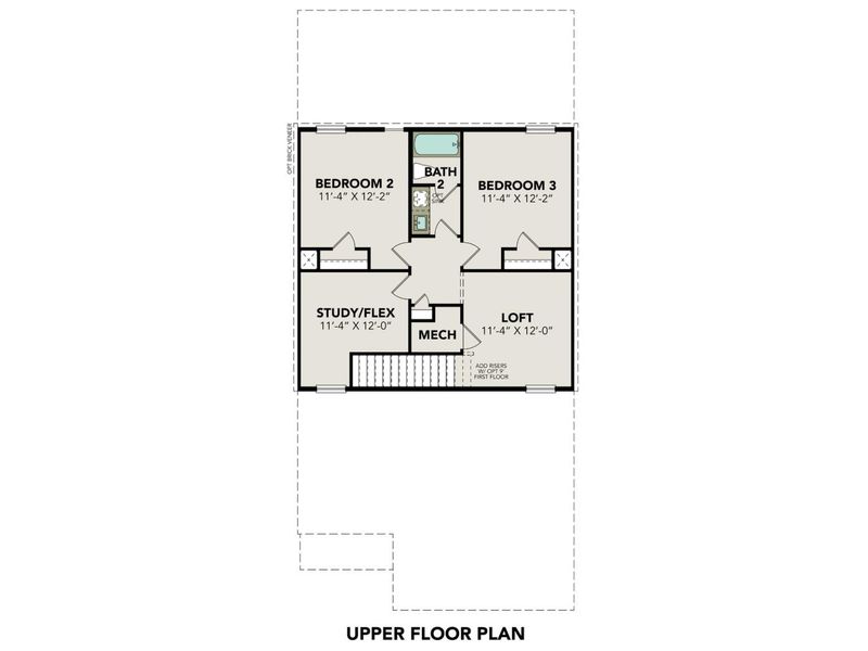 2D floor plan layout for the The Sabine A by Davidson Homes LLC in Agave, San Antonio, TX (Image 4). 2D floor plan layout for the The Sabine A by Davidson Homes LLC in Agave, San Antonio, TX (Image 4).
