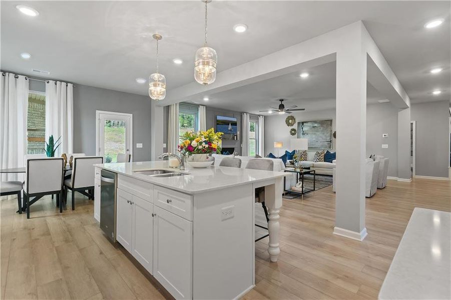 Furnished interior view inside a new home in Riverbend Overlook, Fayetteville (Image 35).