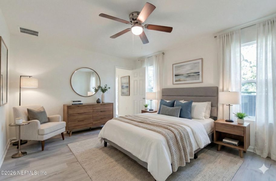 Furnished interior view inside a new home in , Jacksonville (Image 10).