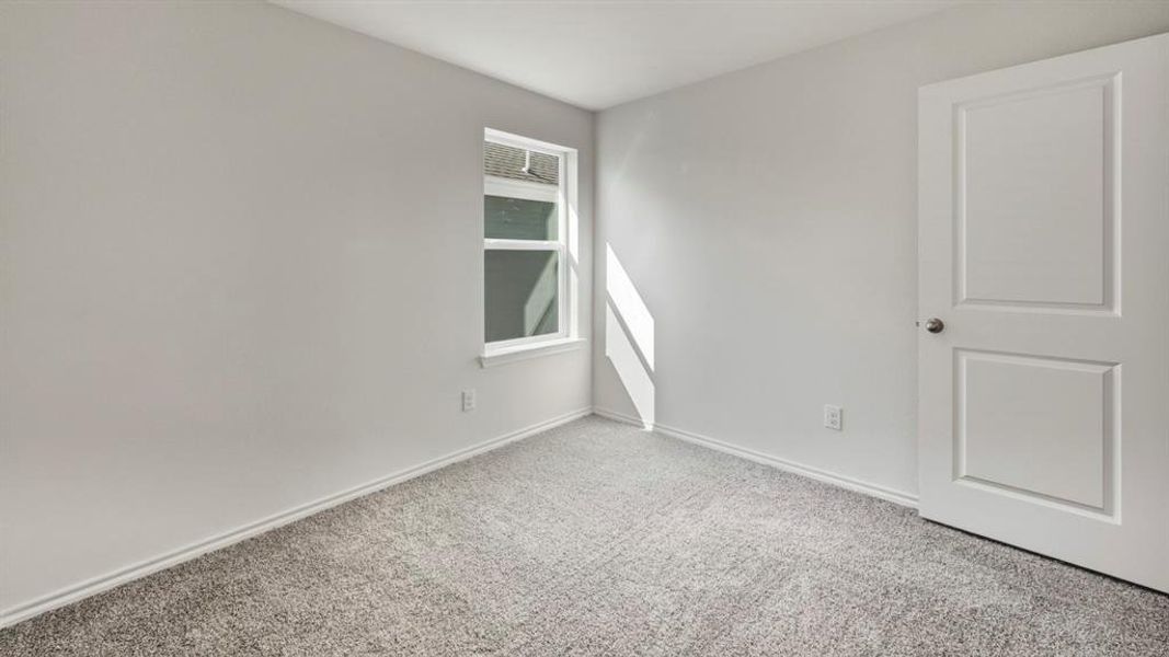Unfurnished room with baseboards and carpet floors