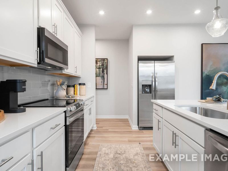 Furnished interior view inside a new home in Townes at North Main, Lillington (Image 8).