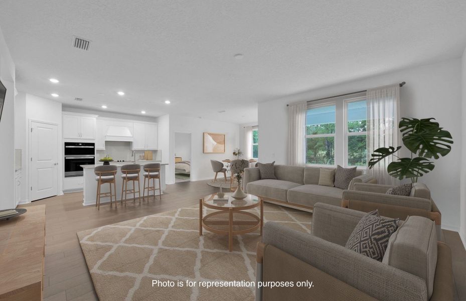 Furnished interior view inside a new home in Hyland Trail, Green Cove Springs (Image 11).