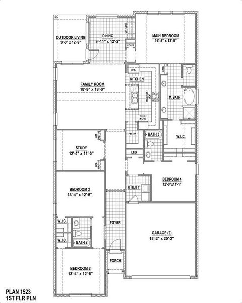 1st Level Floor Plan