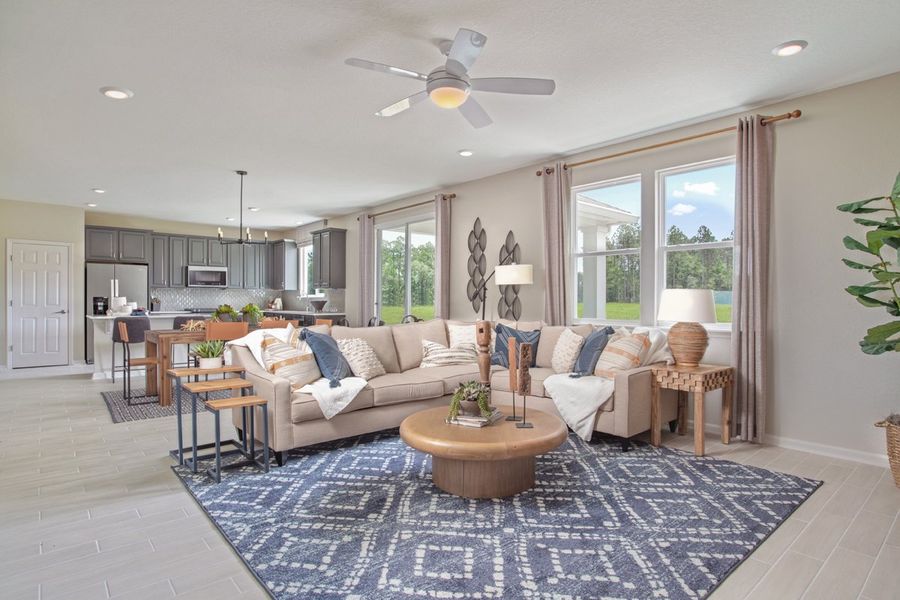 Representative furnished interior of a home built from the 2566 Modeled by KB Home in Anabelle Island - Executive Series, Green Cove Springs (Image 5).