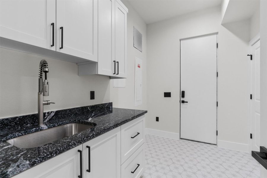 With sink and storage closet