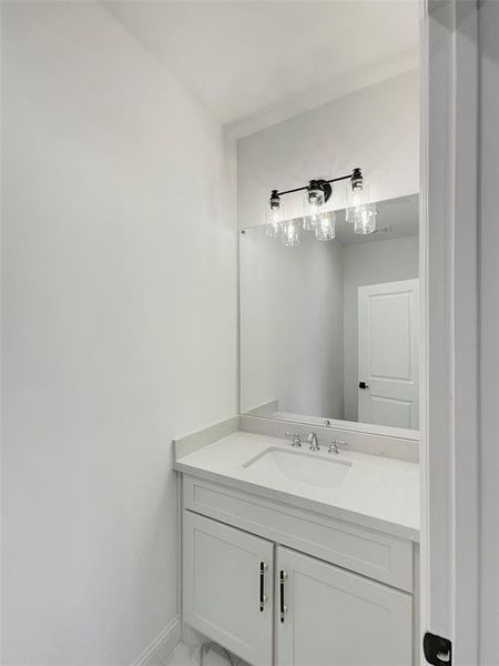 Powder bath off game room.