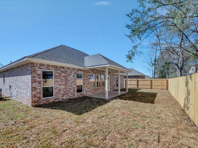 Exterior details and patio area of a home in , Lufkin (Image 16). Exterior details and patio area of a home in , Lufkin (Image 16).