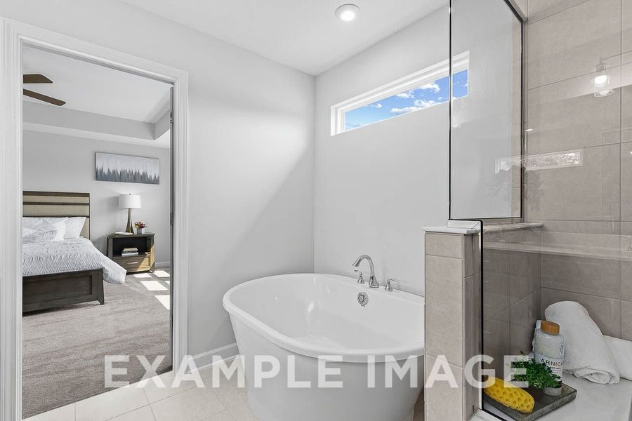 Representative furnished interior of a home built from the The Chestnut by Davidson Homes LLC in Wendell Ridge, Wendell (Image 26).