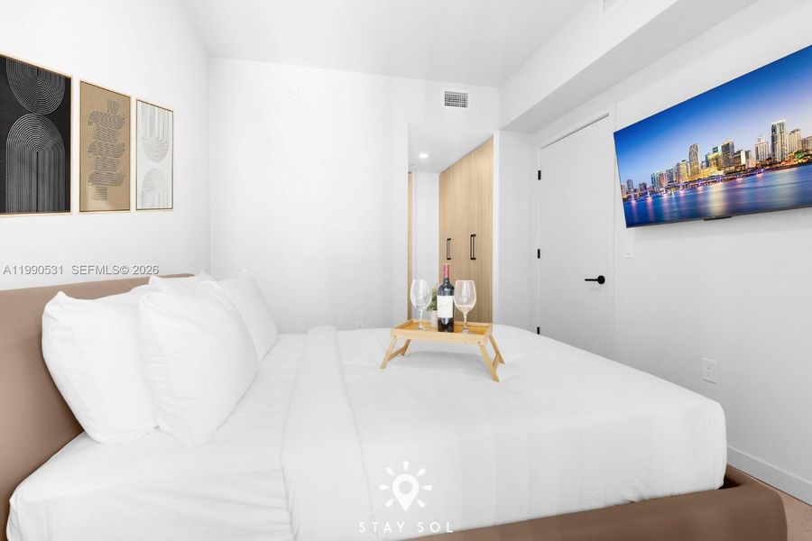 Furnished interior view inside a new home in , Miami (Image 13).