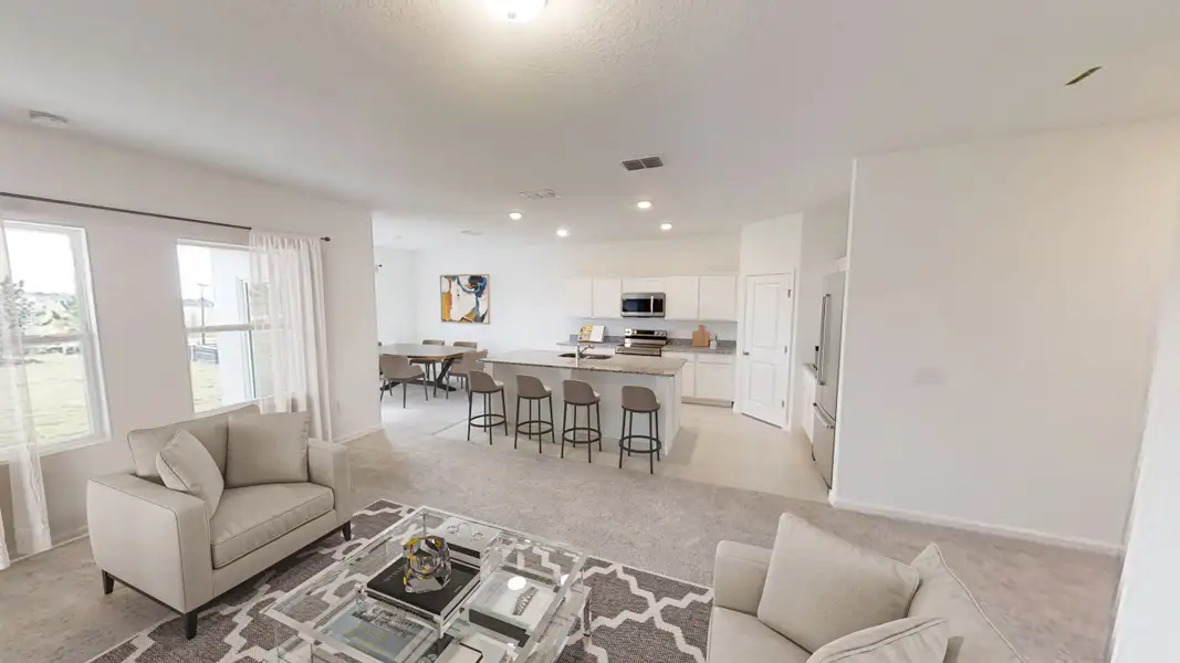 Representative furnished interior of a home built from the Hawking by Starlight Homes in Hawks Run, Kissimmee (Image 7).