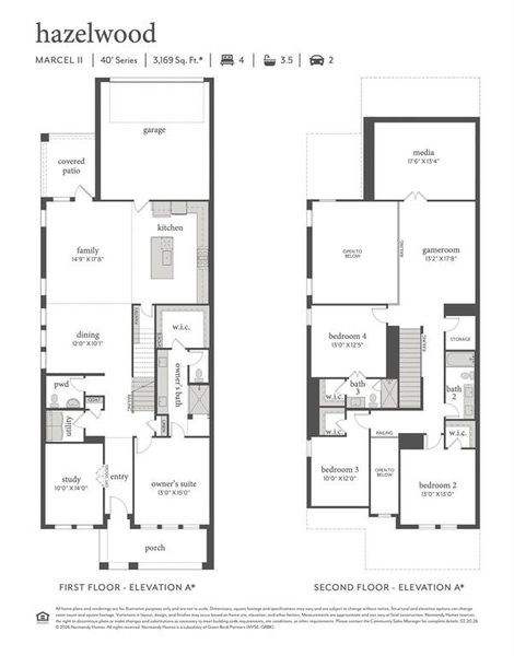 Featuring wonderful entertaining spaces and spacious bedrooms, our Marcel II floor plan offers soemthing for every member of the family!