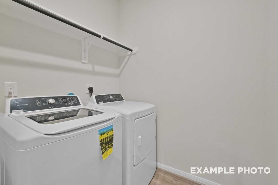 *washer/dryer not included; referential image only