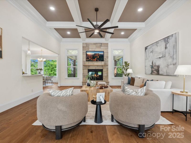 Furnished interior view inside a new home in , Connelly Springs (Image 9).