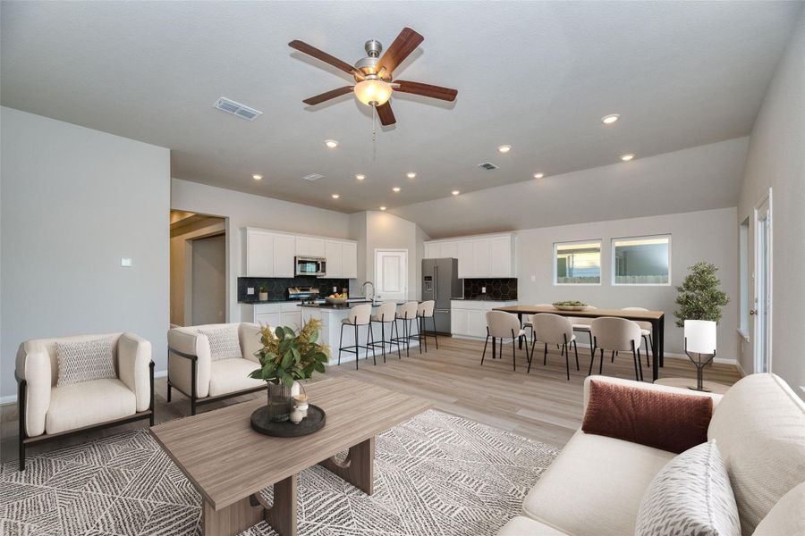 Furnished interior view inside a new home in Aldeana - Paintbrush Collection, Bonney (Image 17).
