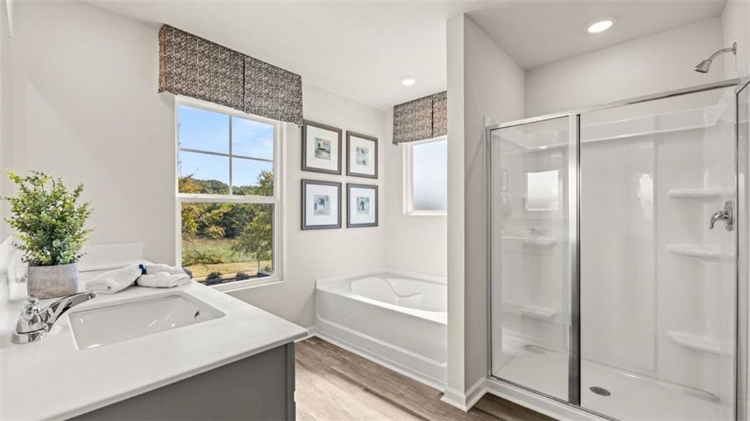 Furnished interior view inside a new home in Jackson Landing, Jefferson (Image 36). Furnished interior view inside a new home in Jackson Landing, Jefferson (Image 36).