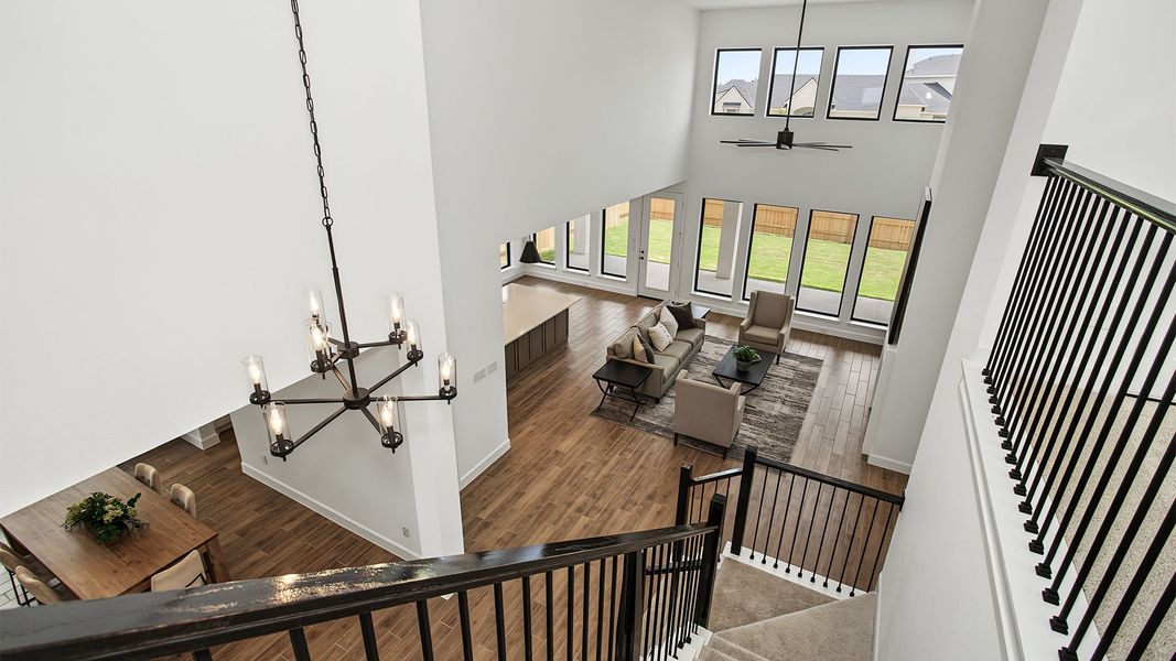 Furnished interior view inside a new home in Lakes of Cane Island, Katy (Image 10).