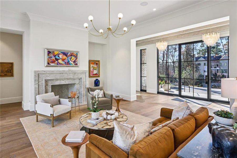 Furnished interior view inside a new home in , Atlanta (Image 16). Furnished interior view inside a new home in , Atlanta (Image 16).