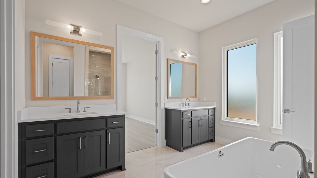 Furnished interior view inside a new home in Glynlea Country Club, Port St. Lucie (Image 7).