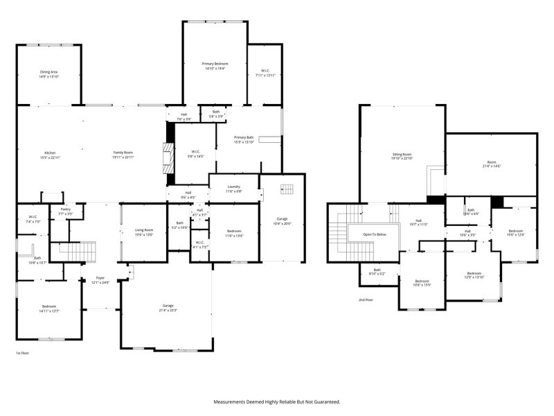 2D floor plan layout of this home in Montclair, Prosper, TX (Image 5).