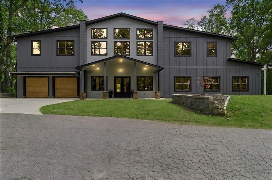 Front exterior of a new home in , Acworth, GA, highlighting curb appeal (Image 29).
