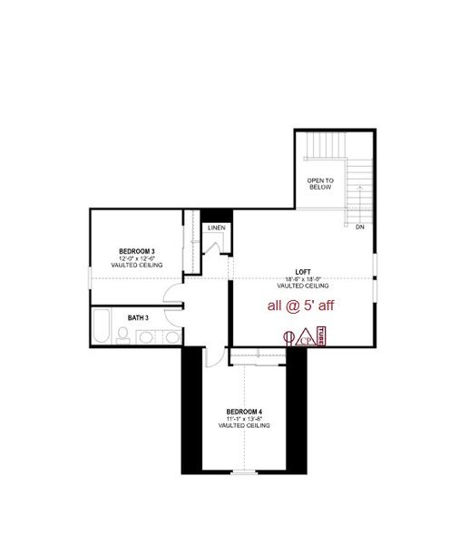 2D floor plan layout of this home in Ridgeline at Acclaim, Avondale, AZ (Image 2). 2D floor plan layout of this home in Ridgeline at Acclaim, Avondale, AZ (Image 2).
