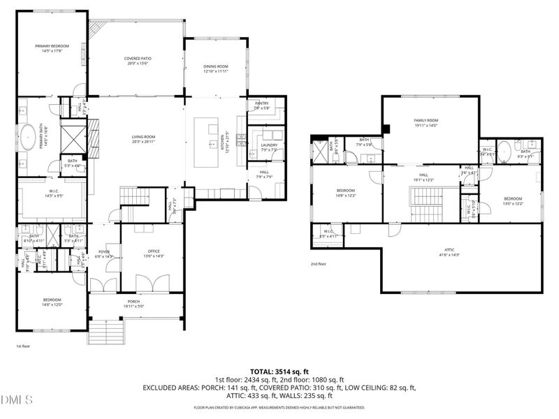 Beech Slope -Both Floors - Sq. Feet
