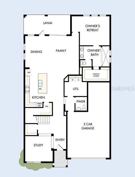 2D floor plan layout of this home in Lakeside at Satilla, St. Cloud, FL (Image 2). 2D floor plan layout of this home in Lakeside at Satilla, St. Cloud, FL (Image 2).